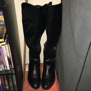 Over the Knee Black Boots